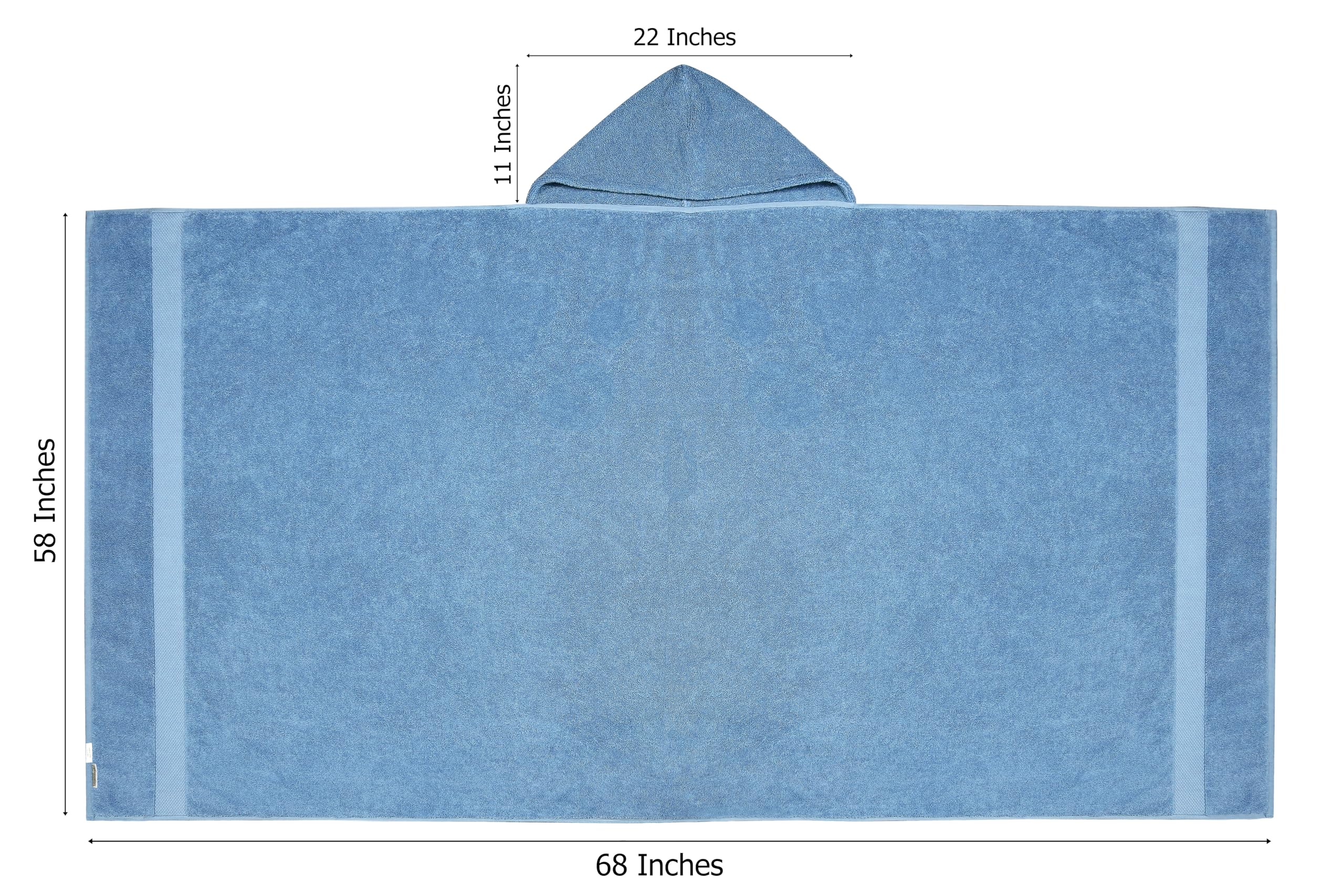 COTTON CRAFT Hotelhandtuch mit Kapuze, Übergröße, extra groß, 40 x 80 cm, schweres 700 g/m² Handtuch mit Kapuze für Erwachsene, 100 % Baumwolle, ringgesponnenes Frottee, Pool, Strand, Badelaken