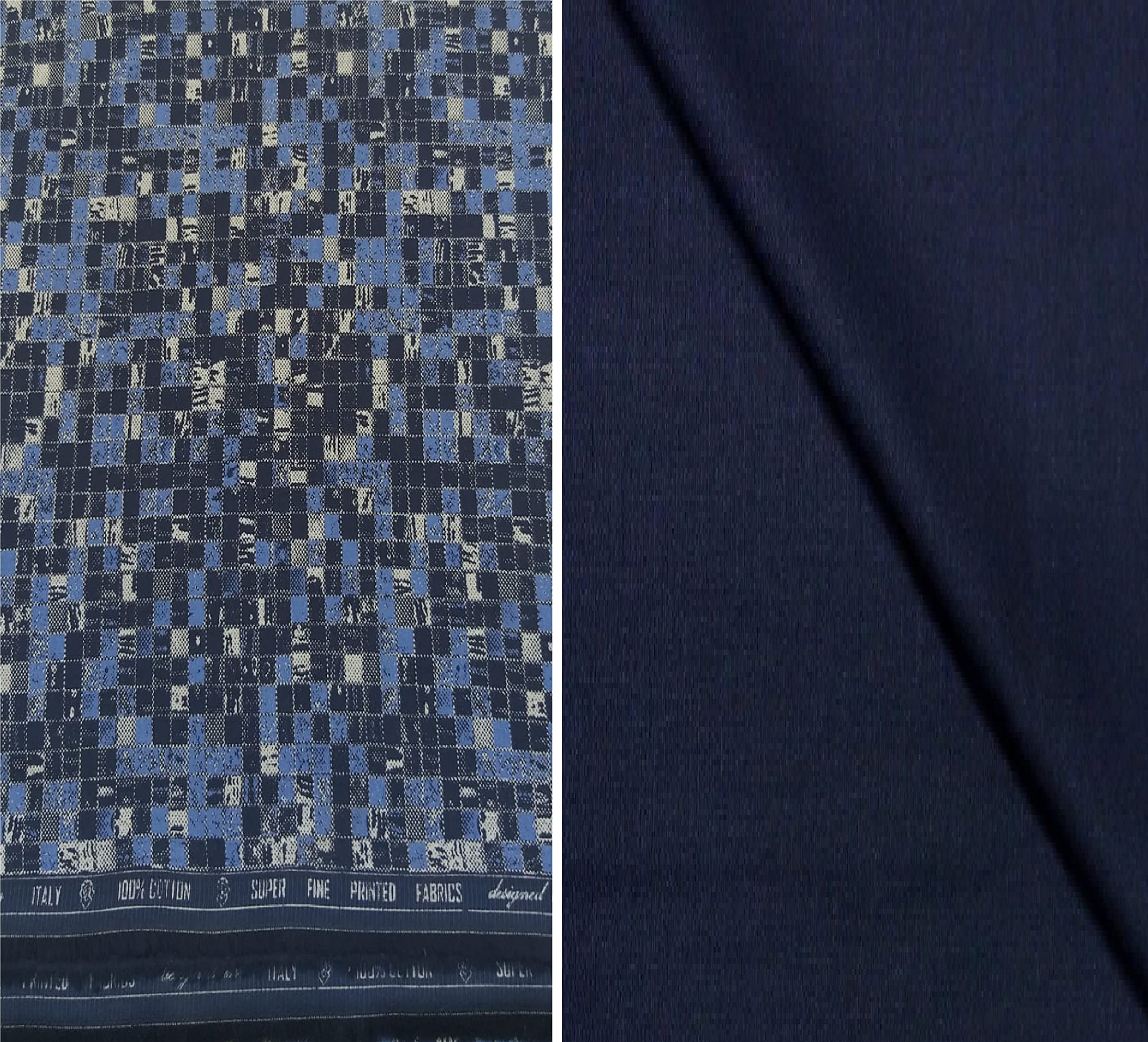 Pri & Su CottLinns Combo of Giza Cotton Floral Shirt 500065 & Trouser 90004-picture-31