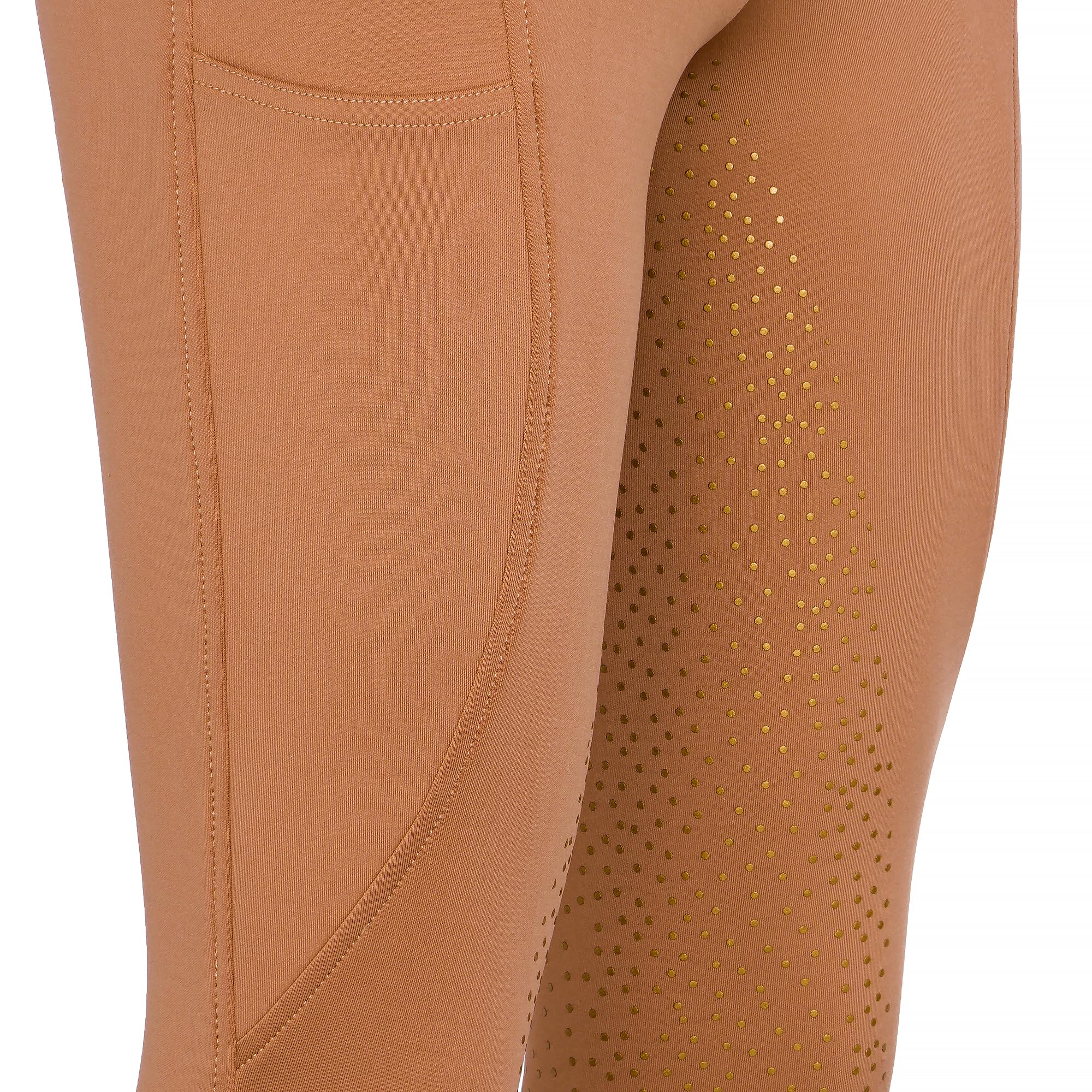 Damen Reitleggings mit Silikon Vollbesatz – High Waist Reithose mit Handytasche & Gürtelschlaufen