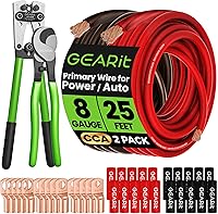 Vista 26 de GEARit Cable de calibre 4, cable de extensión de cable eléctrico CCA para alimentación/tierra automotriz, cable de batería, audio de automóvil, RV