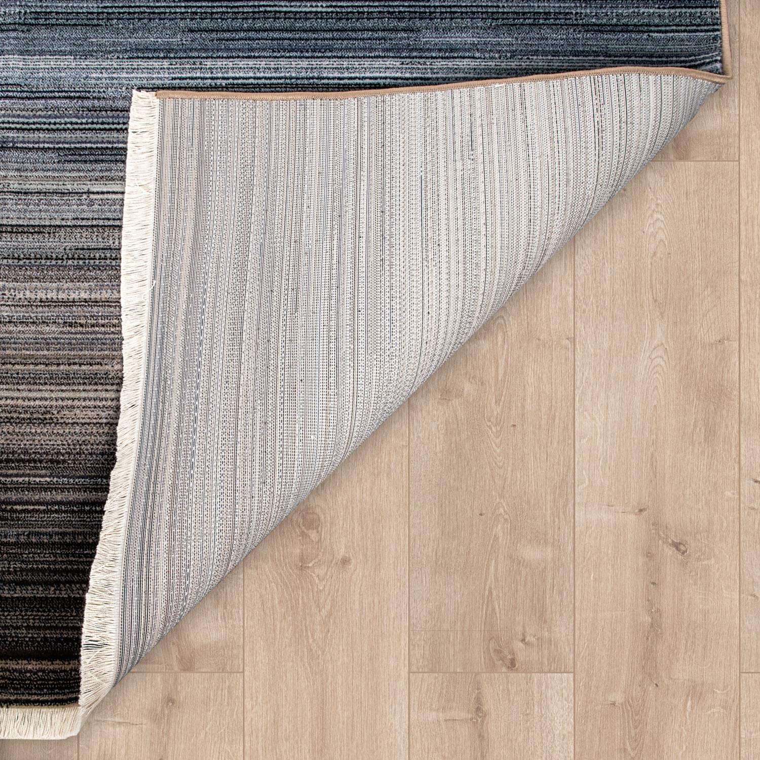 Paco Home Designer-vloerkleed, laagpolig vloerkleed voor woonkamer, met kleurverloop, blauw, Maat:80x150 cm
