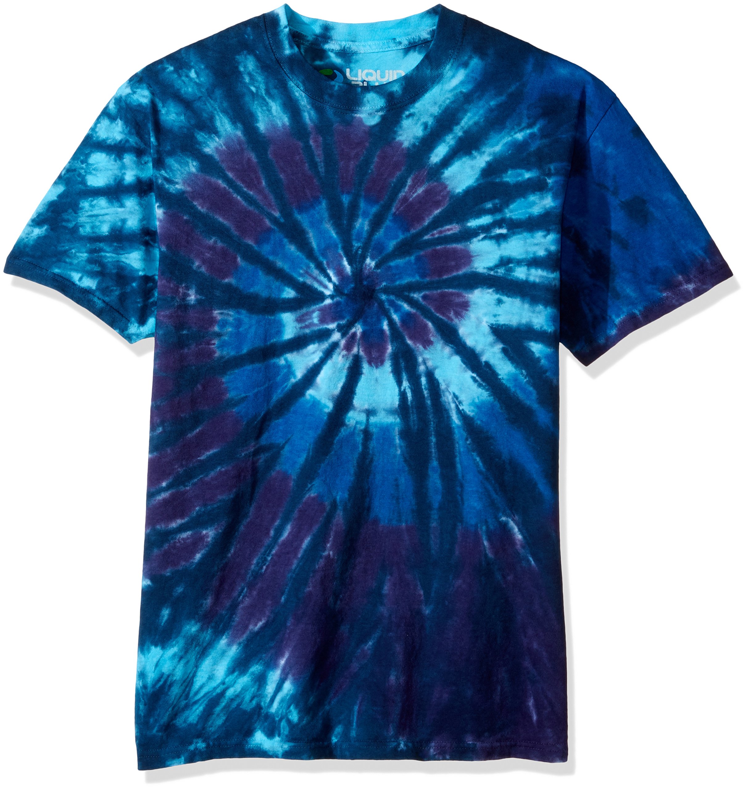Liquid BlueMen's Spiral Streak T-Shirt, Blue