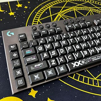 CSGO PrintStream Keycaps for G813 G815 G913 G915 & TKL Mechanical KeyboardBlack