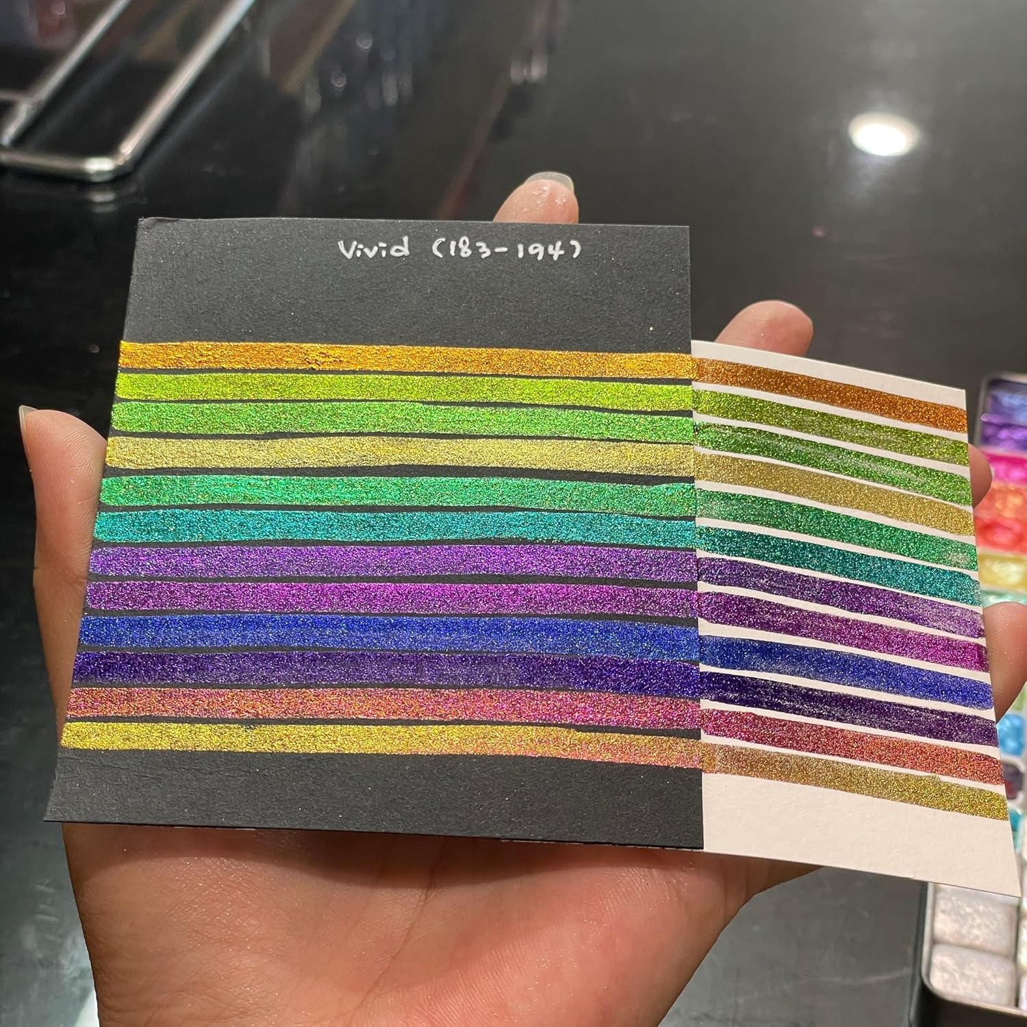 IUILE Handmade Watercolor Paints - Vivid Quarter Pan Set (12 colors)