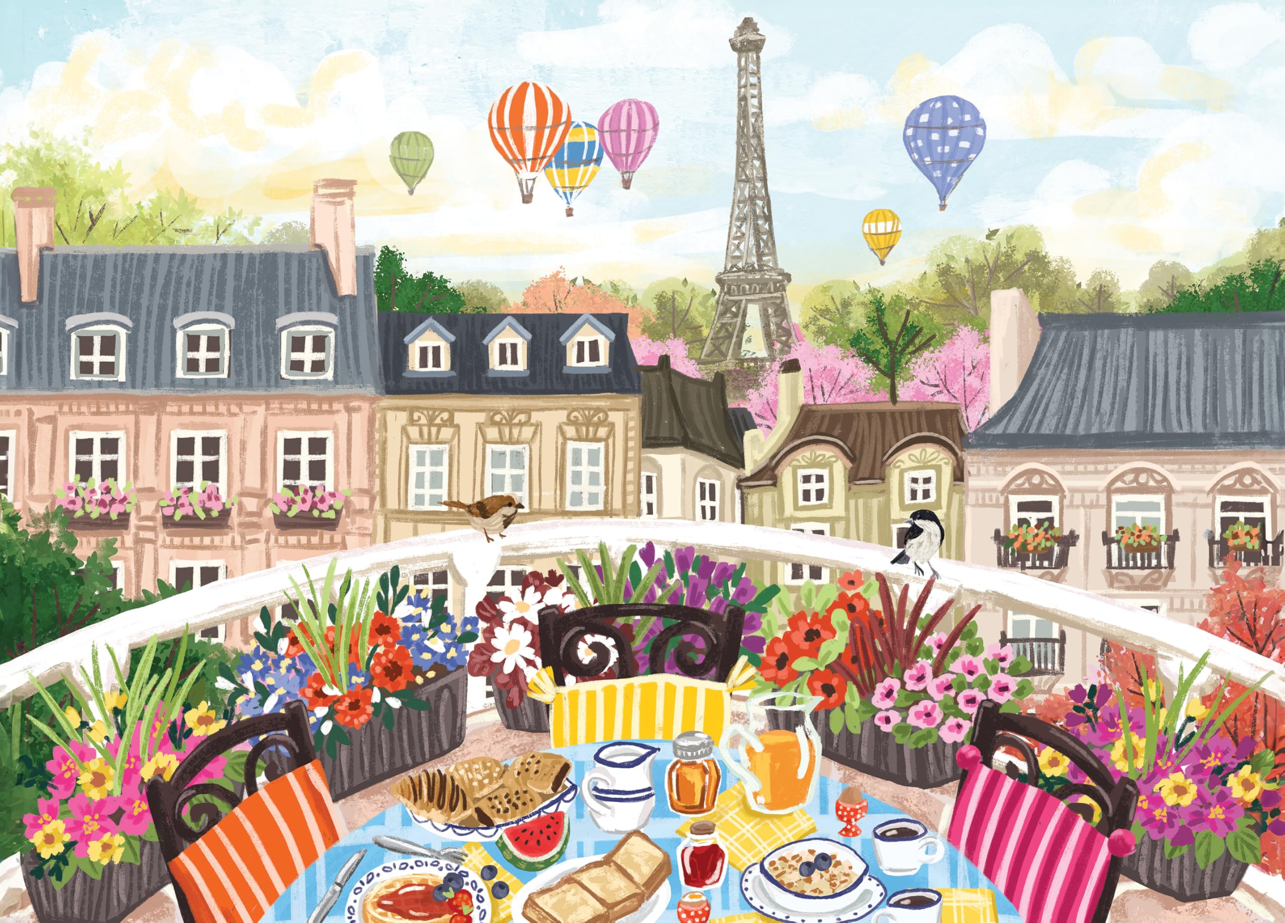 Ceaco - EZ2Hold - Olivia Gibbs - Perfect Paris - 500 Piece Jigsaw Puzzle for Adults - Challenging Puzzle Perfect for Game Nights - Finished Size is 26