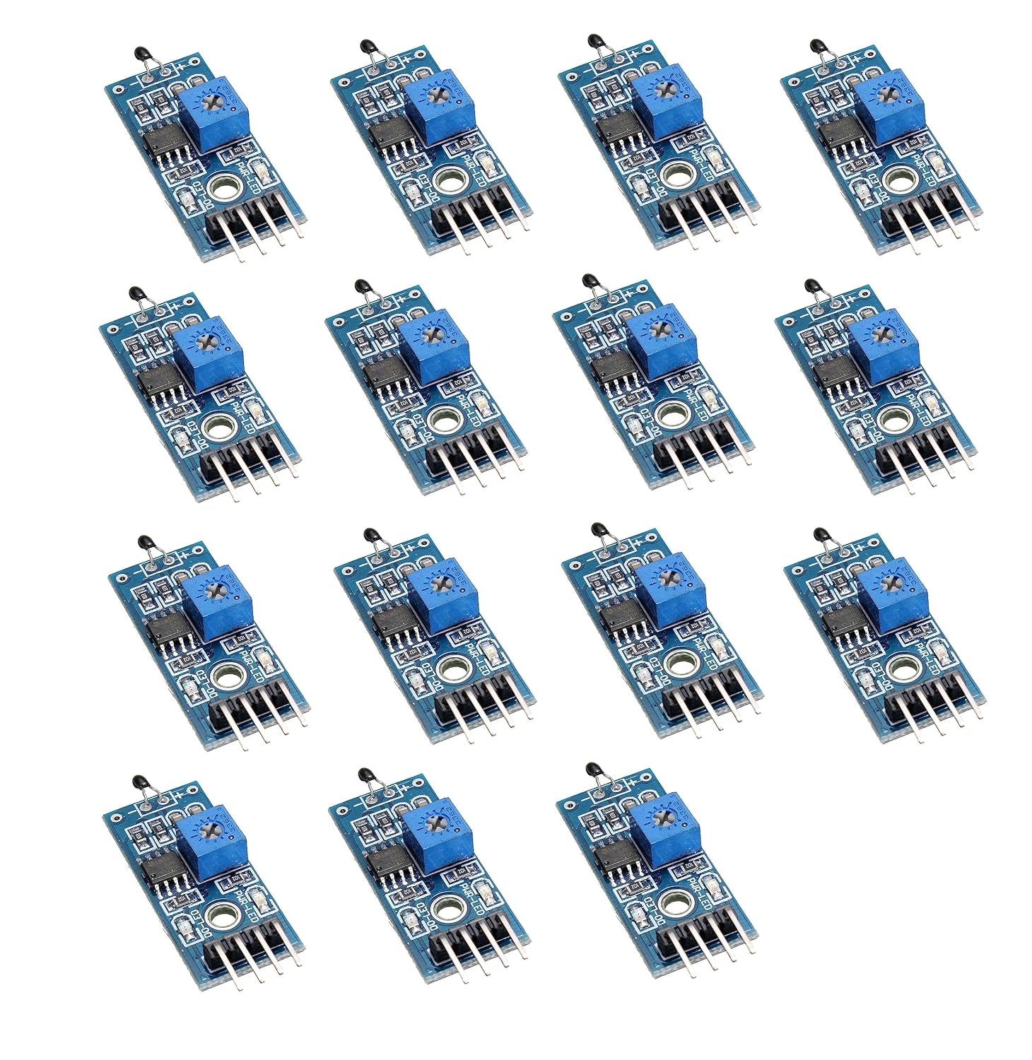 INVENTO 15Pcs NTC Thermistor Temperature Sensor Module 4 Pin LM393 5V ...