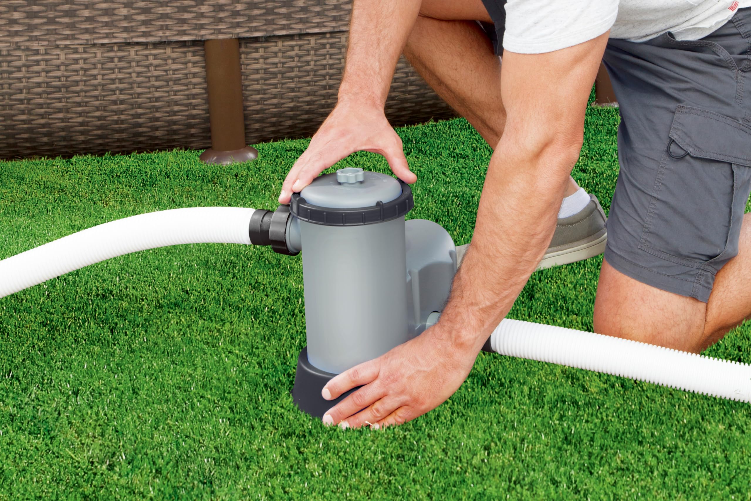 Bestway Bomba de filtro, 5678L/1500 gal