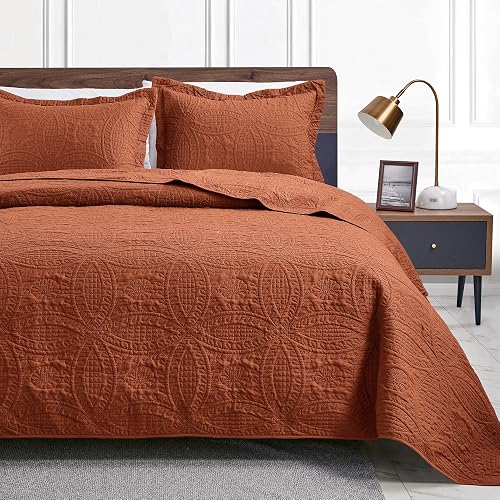 Love's cabin Quilts for Full Bed Umber Bedspreads Bedding Set