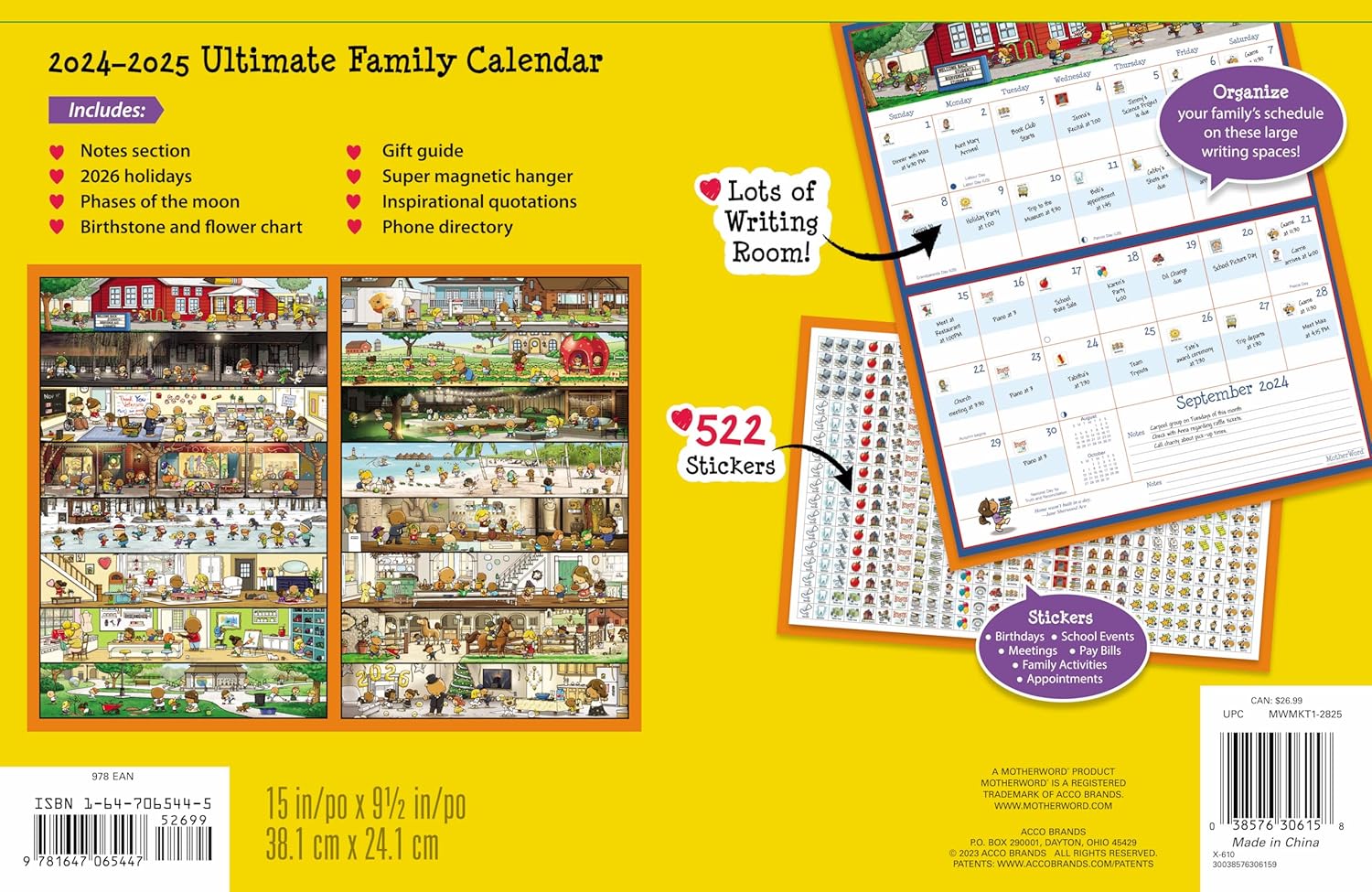 2025 MotherWord Fridge Calendar