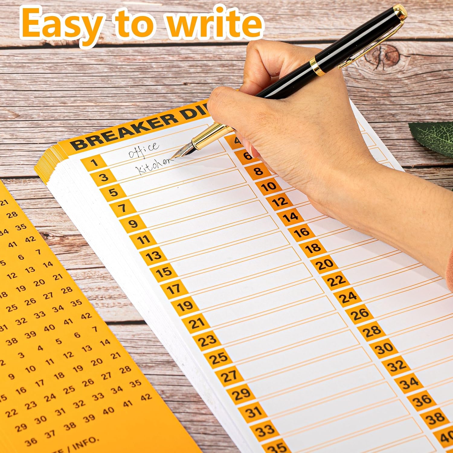 40 Sheets Breaker Panel Labels Self-Adhesive Electrical Board Identification Tags for House or Commercial Use Including 30 Catalog Stickers and 10 Number Paster image 5