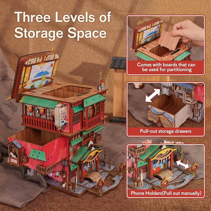 Amazon.com: Tonecheer 3D Puzzle Kit for Adults, DIY Wooden Model