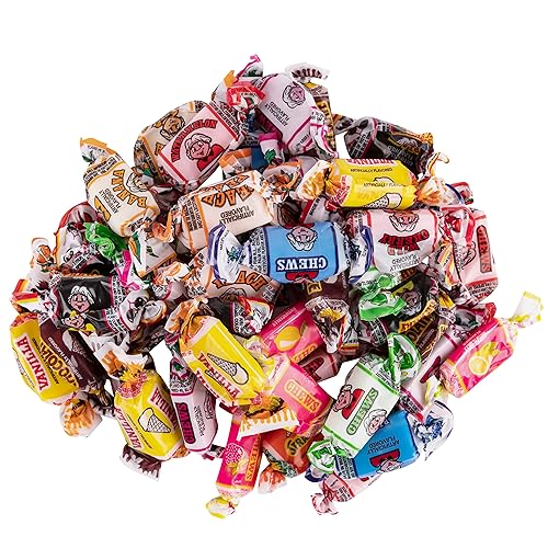 Miniatura 2 de Albert's Fruit Chews Bolsa a granel de 3 libras  Los 15 sabores, incluyendo agrios, frambuesa azul, plátano, sandía, manzana verde, chocolate,