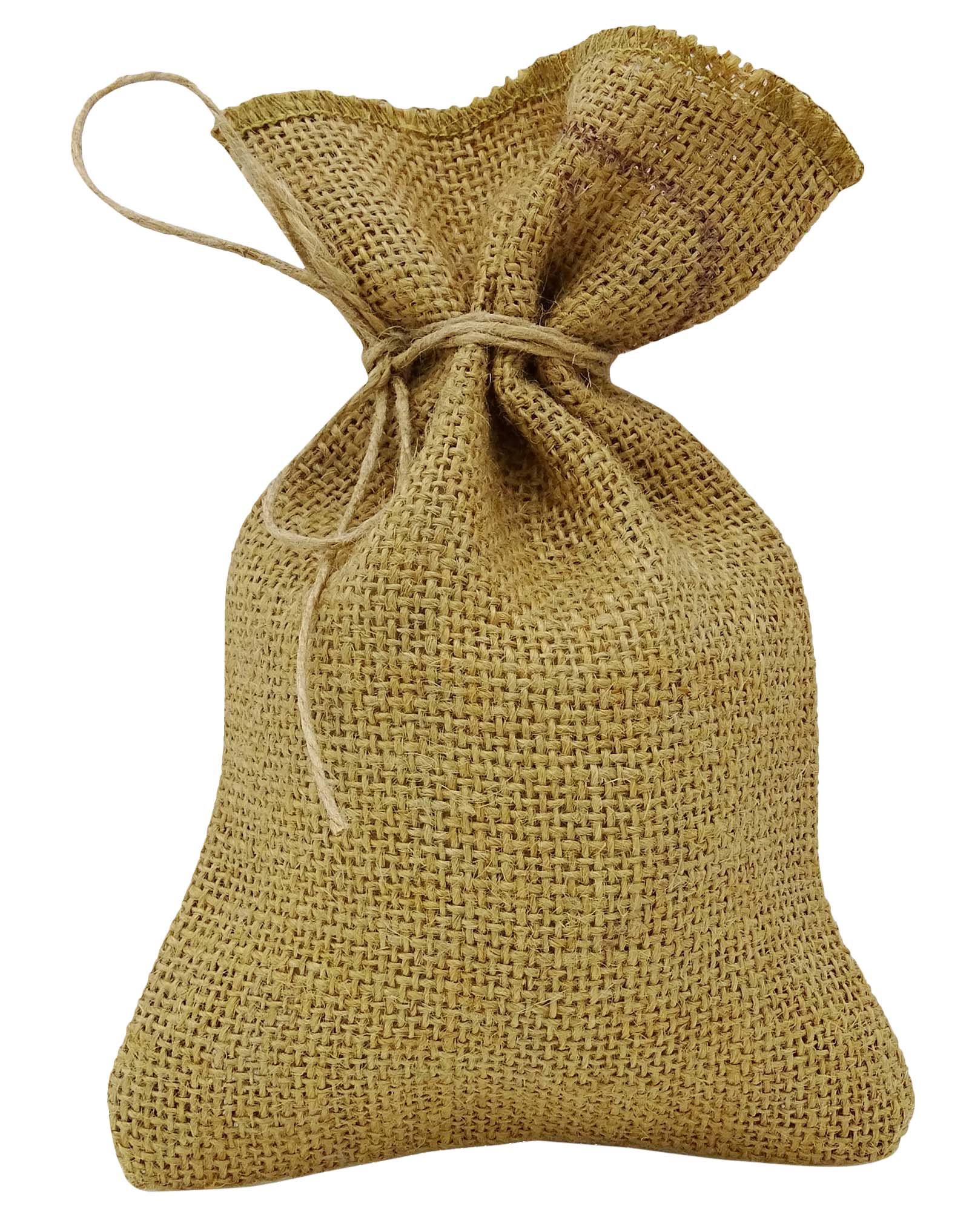 Darling Souvenir 50 Natural Rustic Jute Drawstring Favor Bag Wedding Party Thank You Small Gift Sack Pouches 3" x 5.5" inches