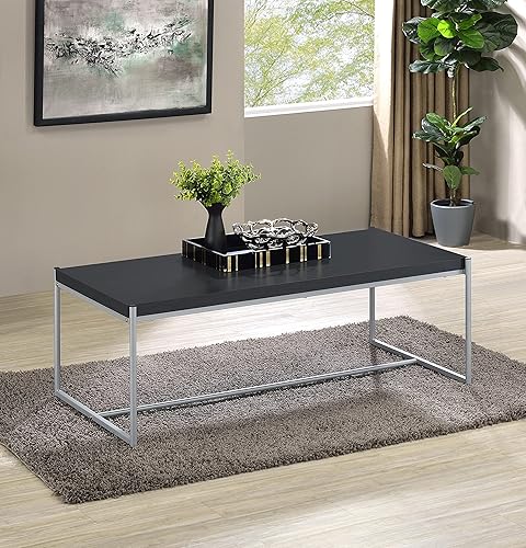 Miniatura 4 de Lilola Home Lennox - Juego de mesa auxiliar y café negro (3 piezas)