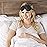 Bucky Ultralight Travel & Sleep Chevron Eye Mask, Black, One Size