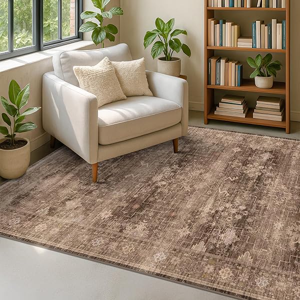 Earthy Brown Rug Ideas for Living Room Balance 20 Taupe Brown Boho Entryway Rug