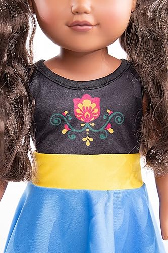 Miniatura 2 de Little Adventures Vestido de muñeca de princesa Twirl (Alpine)  Muñeca no incluida  Lavable a máquina para juegos de simulación y ropa de muñeca de