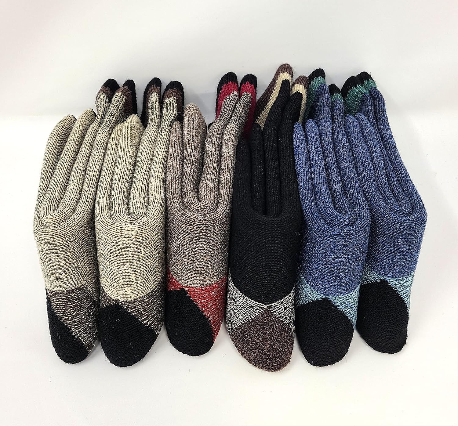 Andrew Scott Boys & Girls Hiking Merino Wool Boot Sock - Multi Packs