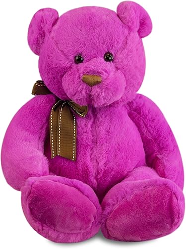 Gitzy Osos de peluche sentados - Animal de peluche colorido para niños - Osos de peluche de 12 pulgadas - (rosa)