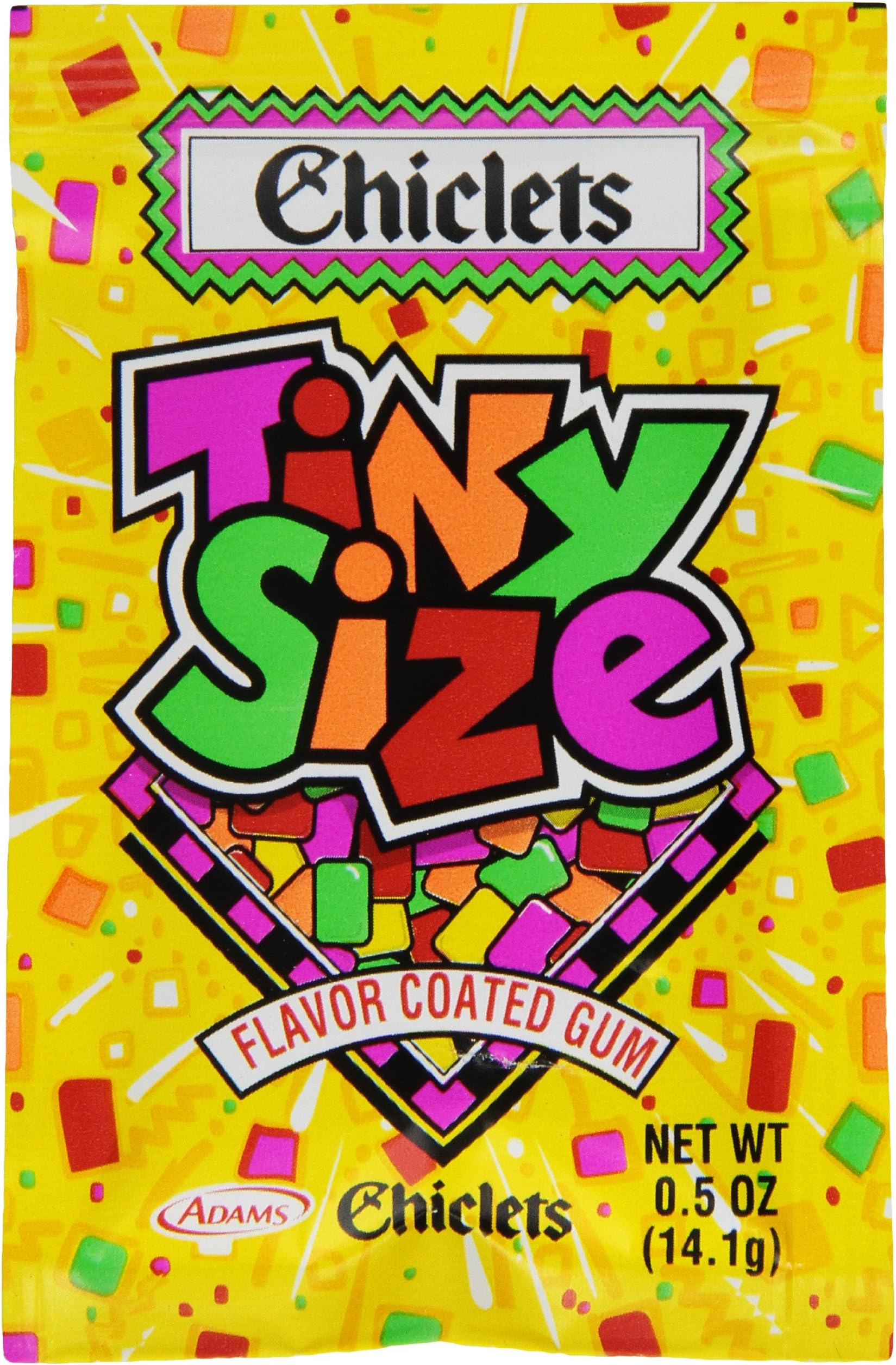 Chiclets Tiny Size Fruit Flavor Coated Gum, 0.5 Ounce, 20-Count Package