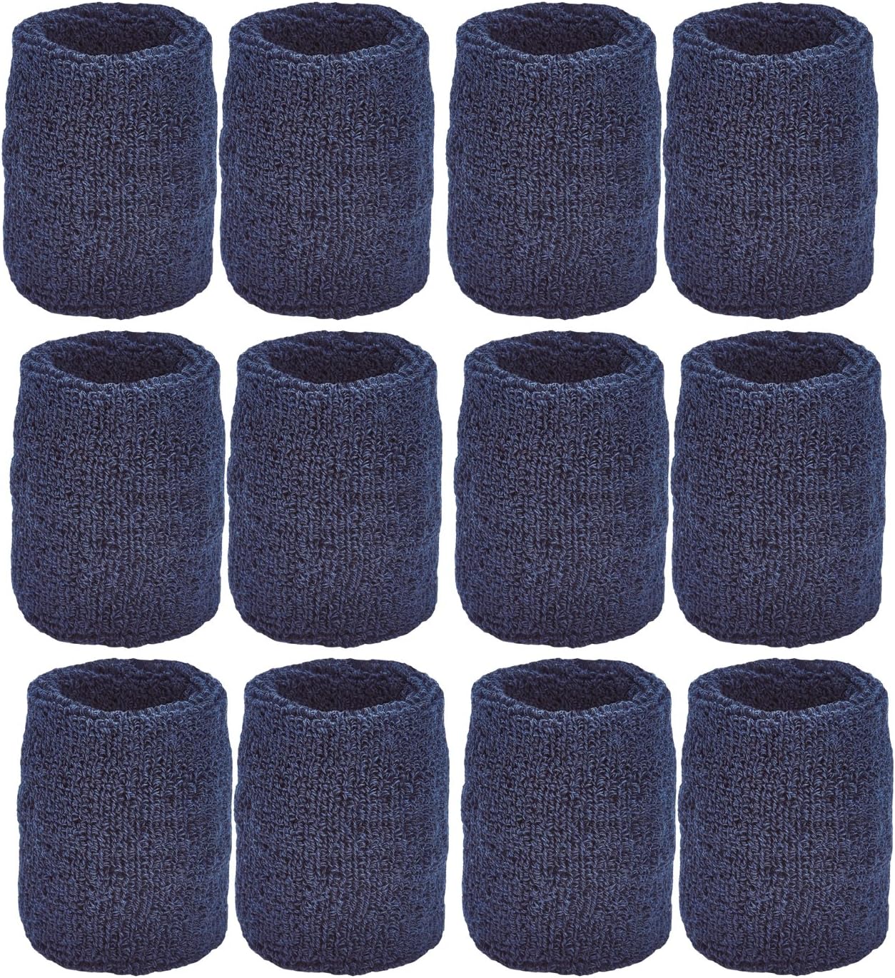 Unique Sports Wristbands / Sweatbands Pack of 12 (6 pair)