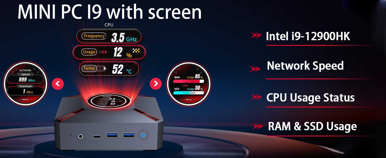 Amazon.com: KOOSMILE Mini PC Win11 Pro, Mini Computers Core i9
