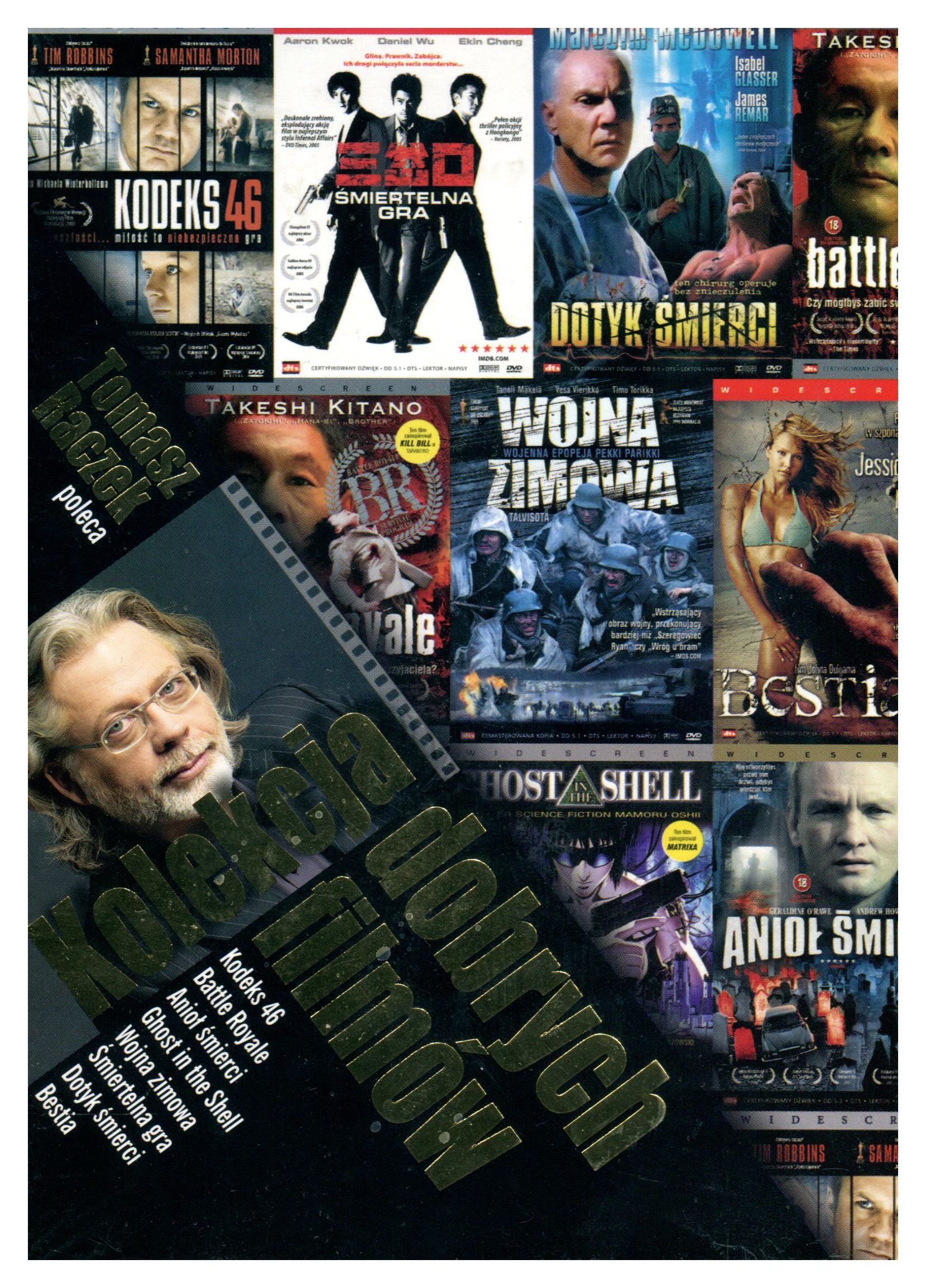 Kolekcja dobrych filmĂłw: Bestia / Dotyk Ĺ mierci / Ĺ miertelna gra / Wojna zimowa / Ghost in the shell / AnioĹ Ĺ mierci / Battle royale / Kodeks 46 [BOX] [8DVD] (No English version)