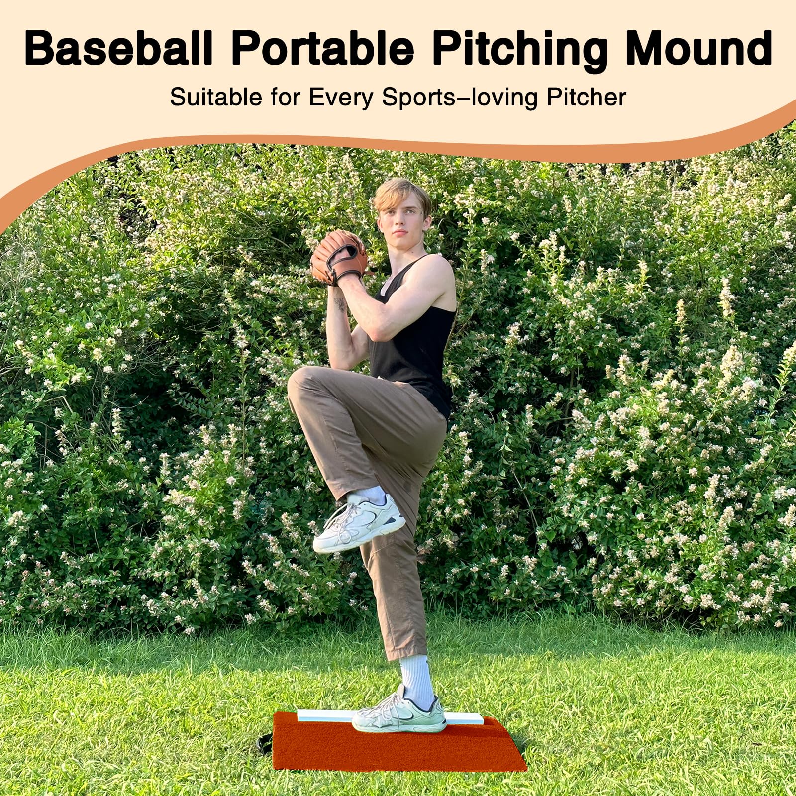 Pitching Turf Softball Pitching Mat Portable Pitching Mound - 30x30