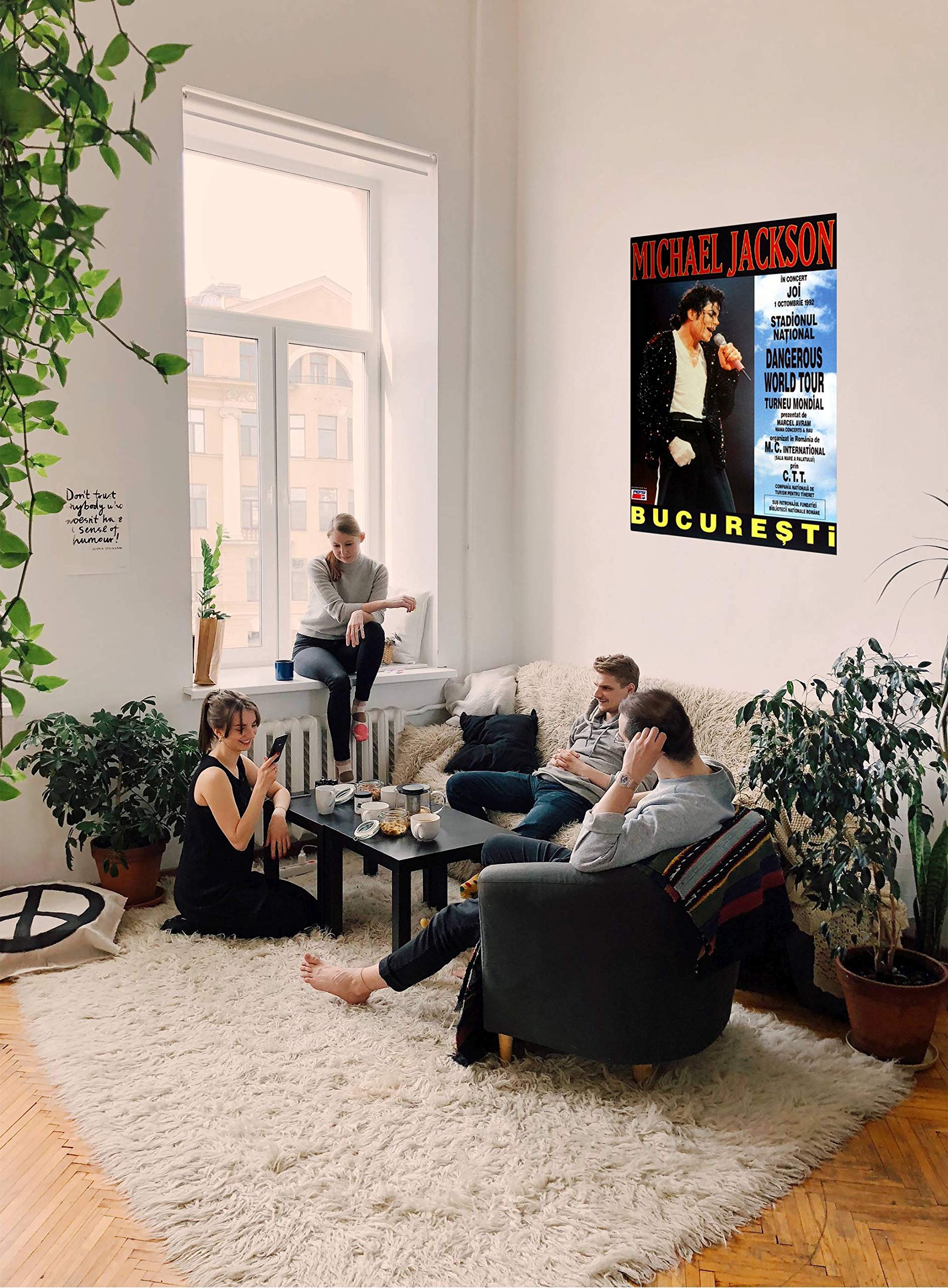 Michael Jackson - Live In, Bucharest 1992 » Konzertplakat/Premium Poster | Live Konzert Veranstaltung | DIN A1 «