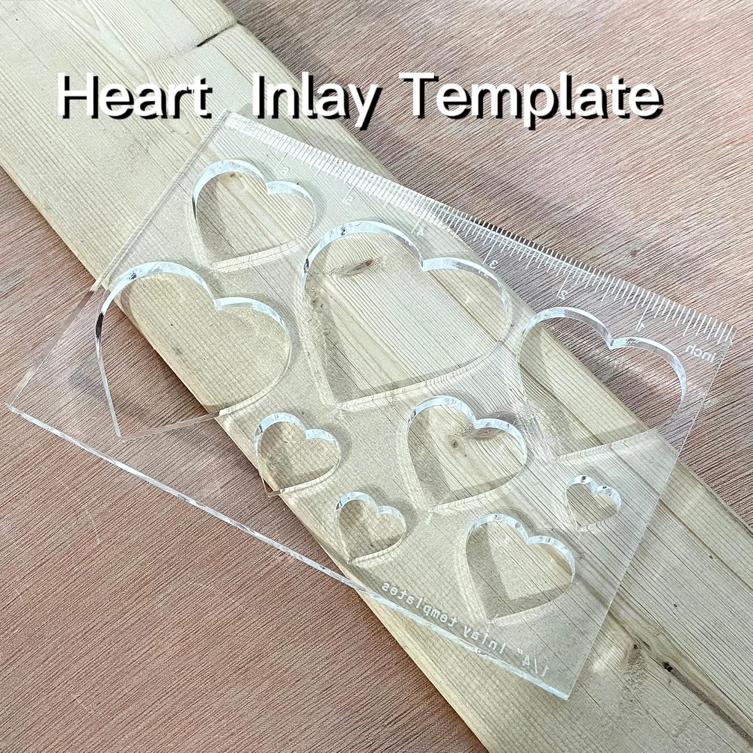 9 in 1 Router Jig Template,Heart Inlay Templates, Decorative Templates and Router Templates For Woodworking - - 