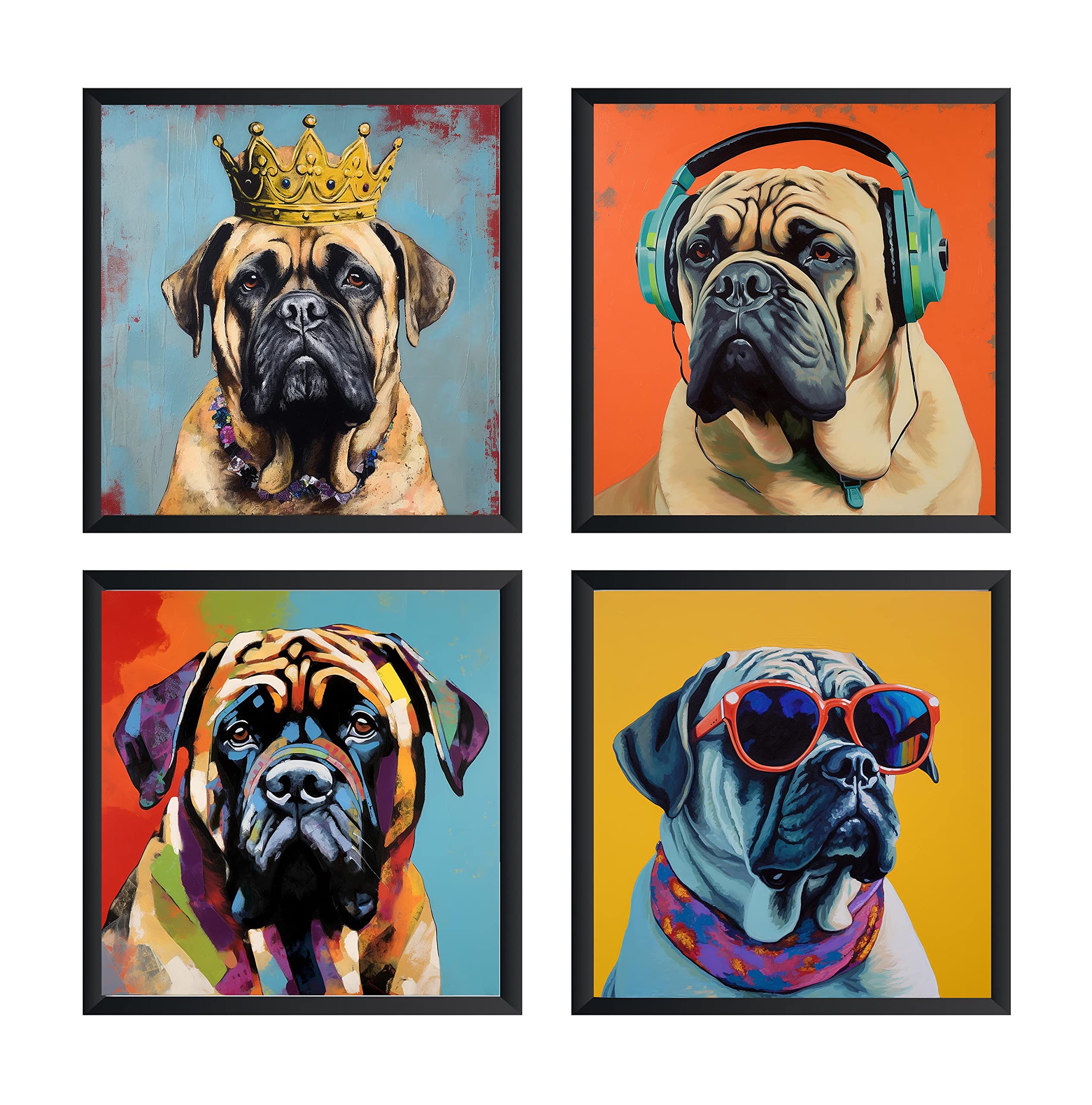 Amazon.com: English Mastiff Dog Art Print Poster, Wall art