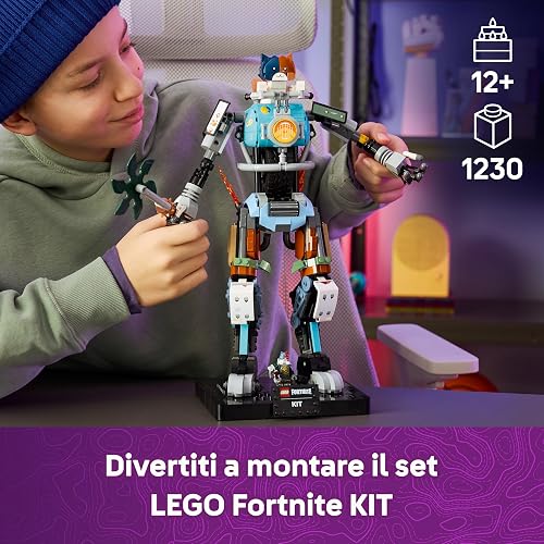 LEGO Fortnite KIT Toy - Interactive Figure w/Power Claw Pickaxe & Spinning Wheel for Kids' Room Decor - Gaming Gift for 12+ Year Old Boys, Girls & Teenage Fans - 77081 - 2