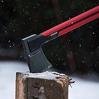 Vista 6 de INTERTOOL Hacha de división de madera de 28 pulgadas - Maul para leña - Divide rondas medianas a grandes - Mango compuesto antideslizante absorbente