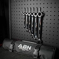 Vista 5 de ABN Juego de llaves de trinquete métricas y estándar Juego de llaves de trinquete combinadas de 22 piezas SAE 14 a 34 pulgadas y métricas de 6 a