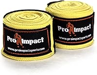 Vista 1 de Pro Impact 180 pulgadas estilo mexicano Vendas de mano para boxeo – Soporte elástico para muñeca y nudillo para MMA, Muay Thai, Kickboxing, bolsa