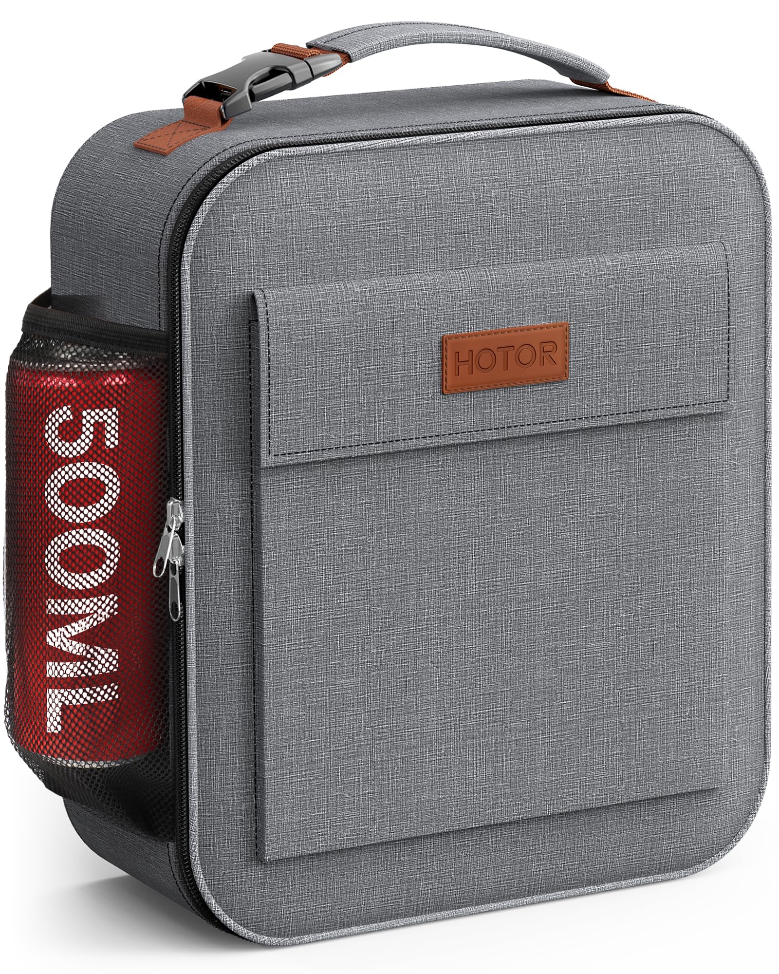 HOTOR Insulated Lunch Bags for Women Men Cooler Lunch Box, Grey
