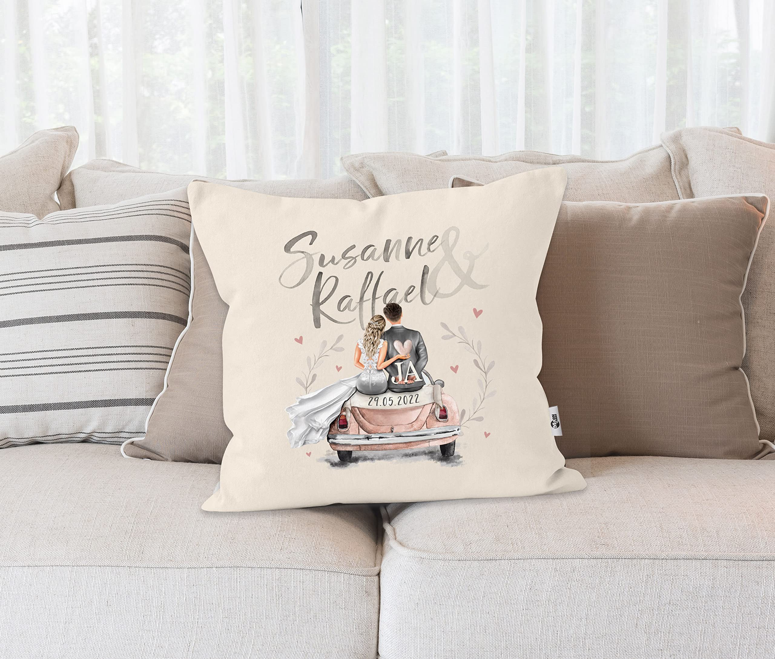 Cuscino Personalizzato Con Cognome: Regalo Di Nozze E Fidanzamento - Italia - Foto 4