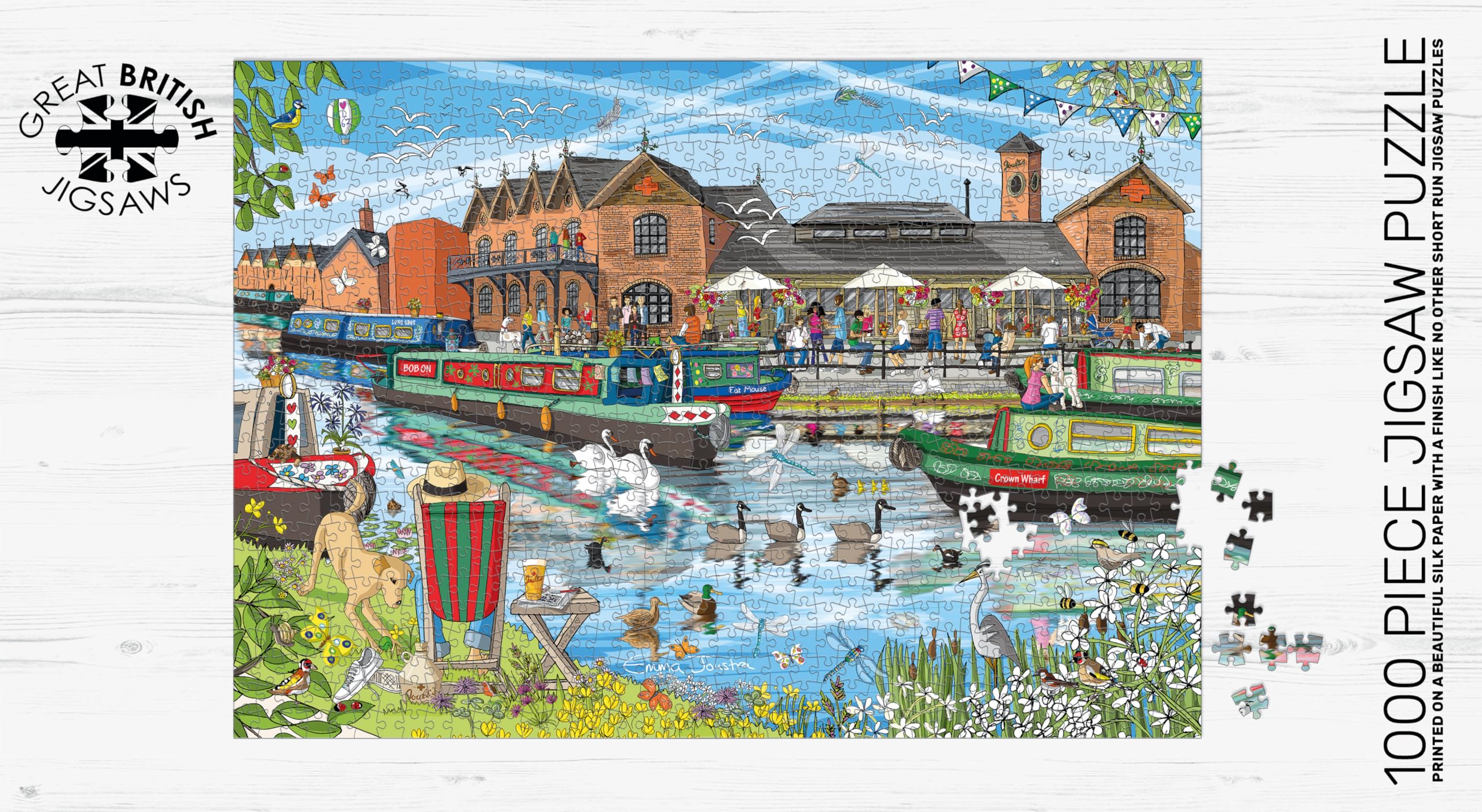 Emma Joustra Jigsaw Puzzle ‘Crown Wharf’ 1000 Piece – Great British ...