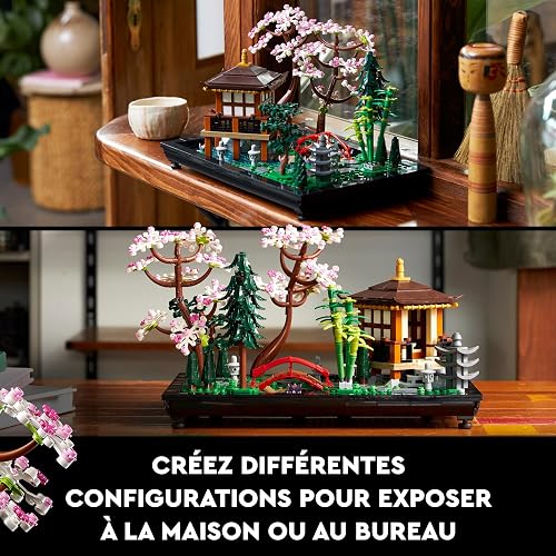 LEGO 10315 Icons Tranquil Garden, Botanical Zen Garden Kit for Adults with Lotus Flowers, Customisable Desk Decoration, Inspired by Japanese Traditions, Mindful Gardening Gift for Women, Men - 6