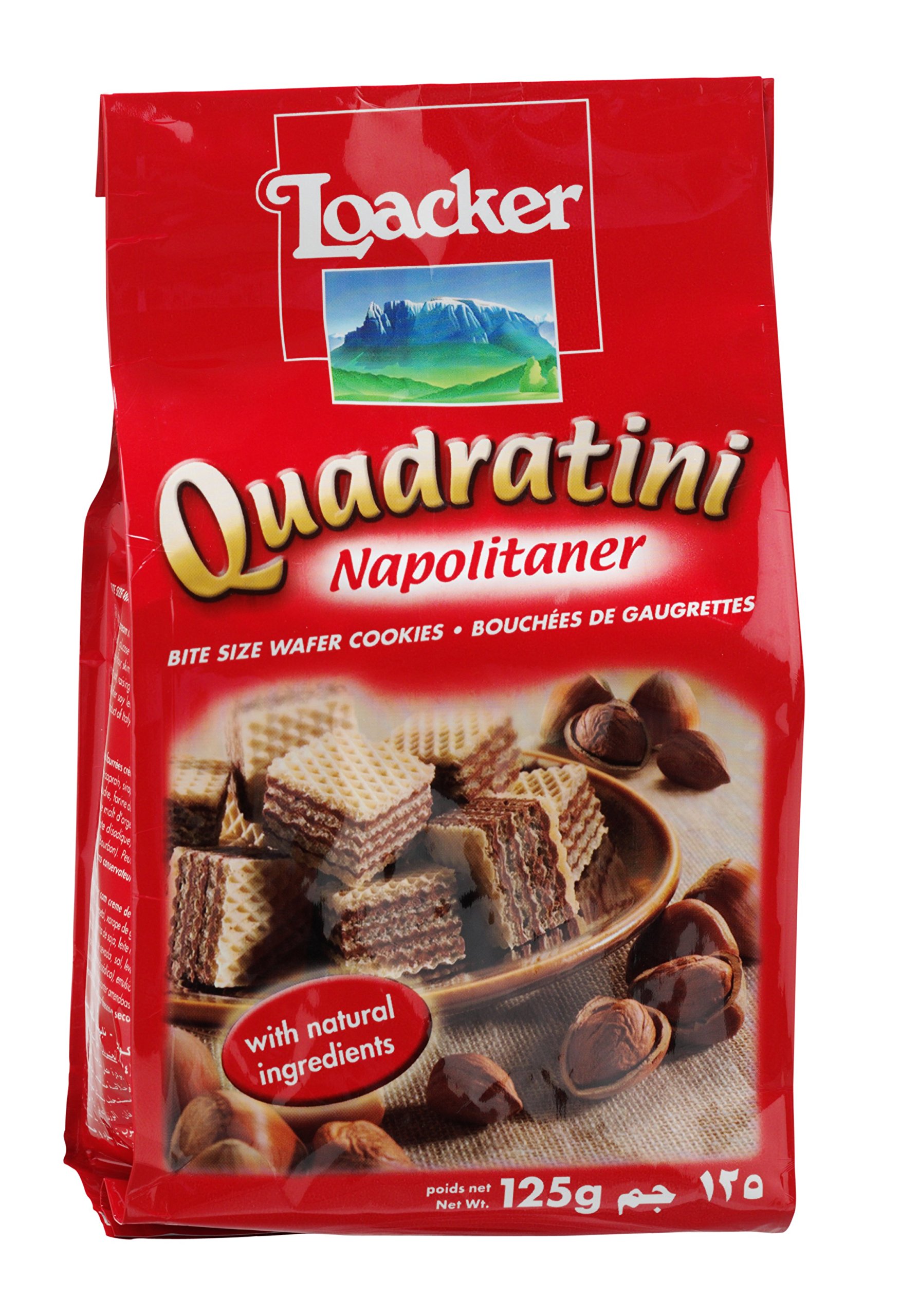 Loacker Napolitaner Hazelnut Wafer 125 g (Pack of 6)
