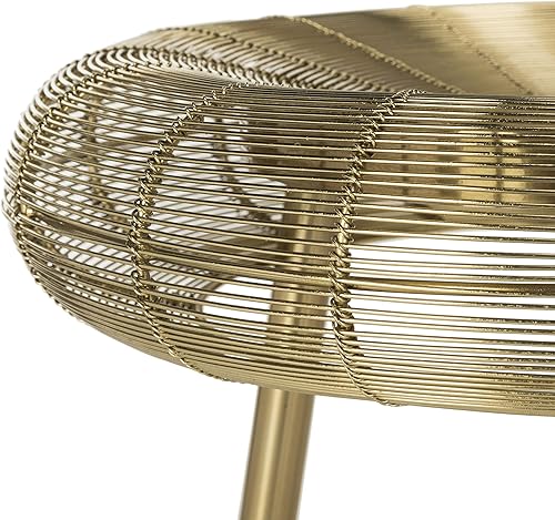 Miniatura 6 de Safavieh Home Collection - Taburete de bar tejido de alambre dorado de 30 pulgadas