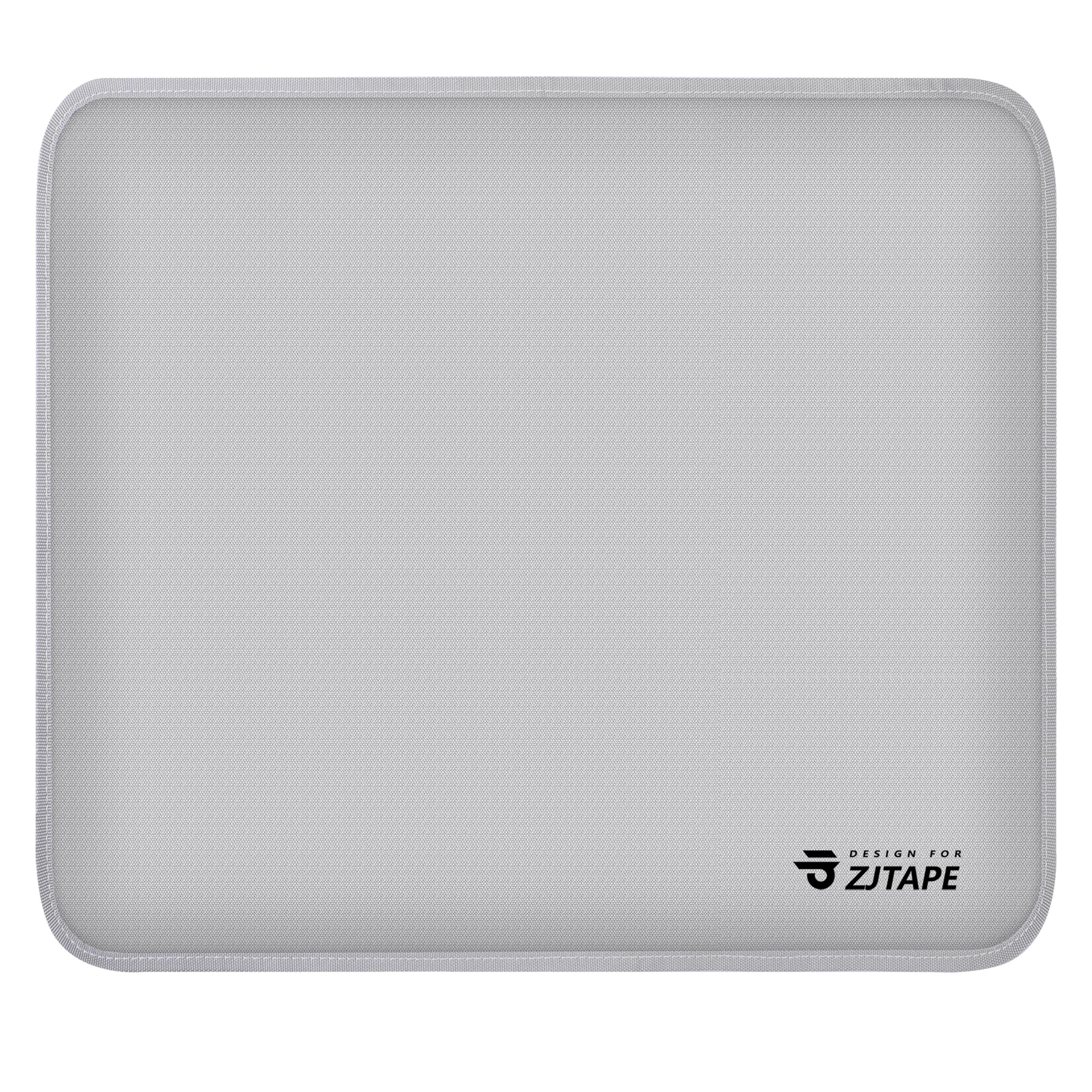 Base ignífuga - Alfombrilla de protección contra el calor 30x30cm, base resistente al calor para encimeras de cocina, alfombrilla de silicona ignífuga antideslizante y impermeable (plata)