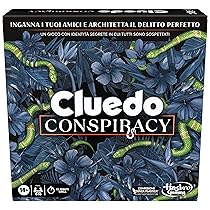 Hasbro Gaming Cluedo Conspiracy, Gioco da Tavolo con Identità Segrete e Strategia, Per Ragazzi e Ragazze dai 14 Anni in Su, per 4-10 Giocatori