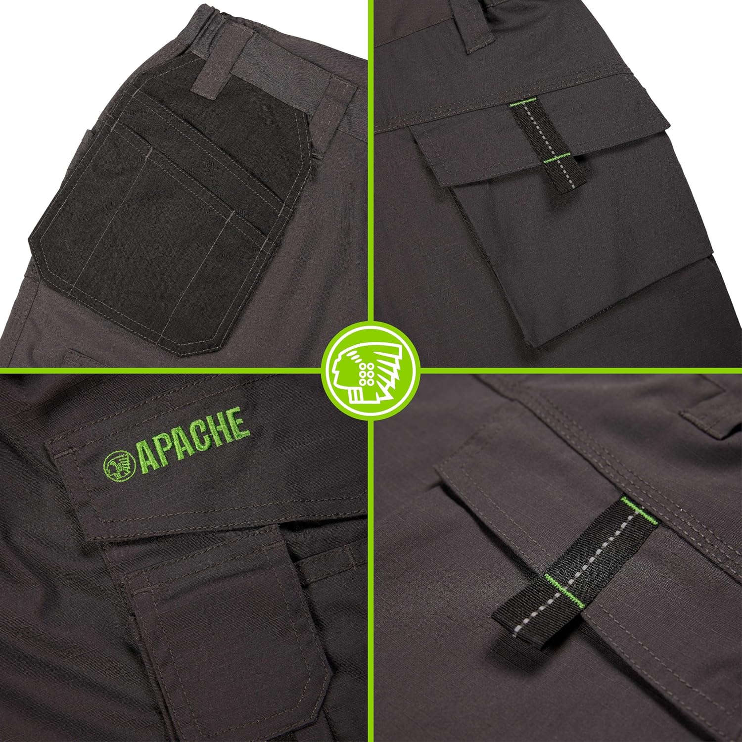 Grey Rip-Stop Holster Shorts Waist 30in