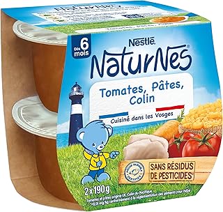 NESTLÉ BÉBÉ - TOMATES PÂTES COLIN DES 6 MOIS 2x190g