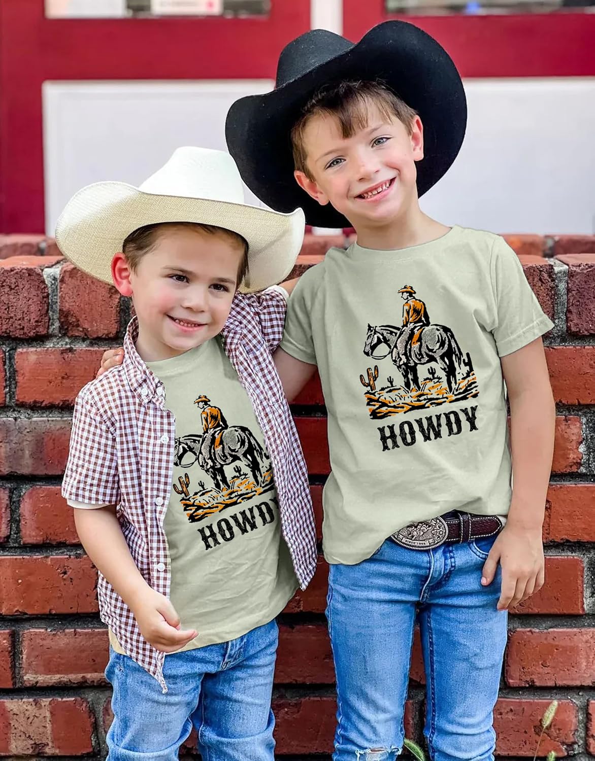 Toddler Baby Boys Western T-Shirt Rodeo Howdy Graphic Shirt Kids Cowboy Outfits Summer Country Crewneck Tee Top - Image 6