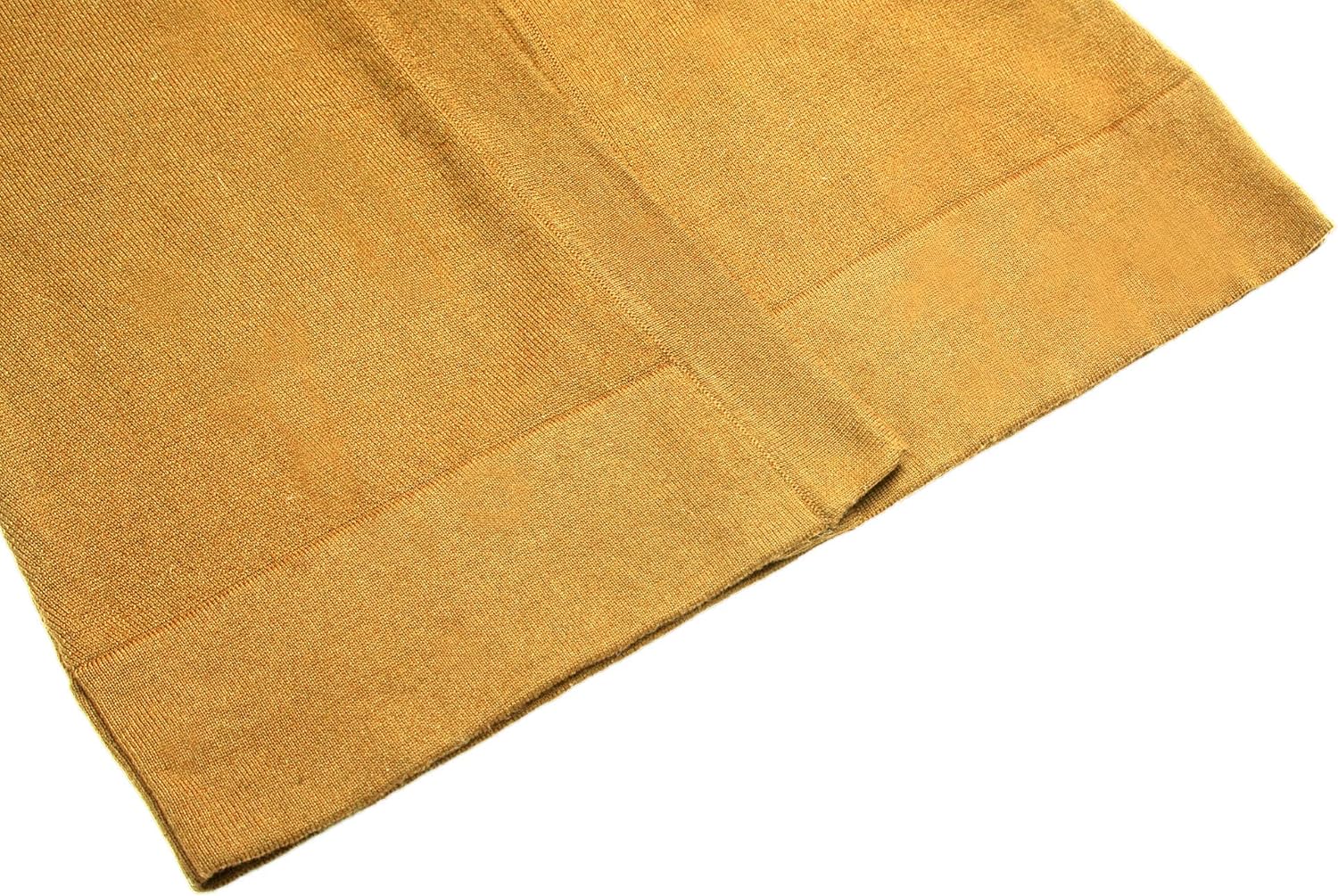 Urban CoCo Women's Long Sleeve Open Front Knit Cardigan Sweater Small Mustard