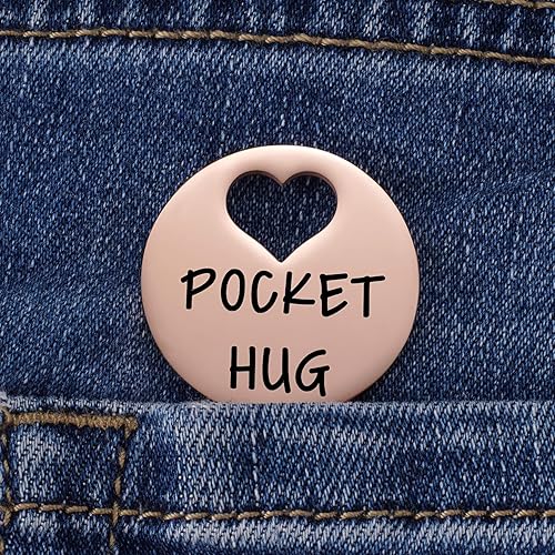 Miniatura 10 de Ficha de abrazo de bolsillo y tarjeta de felicitación para amigos y familia, regalo de positividad y salud, regalo de salud mental, piensa en ti