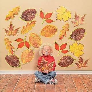 Classroom Cutouts - Fall Leaves - 48 Pieces - Educational and Learning Activities for Kids
