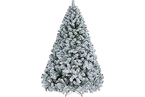 Yaheetech 7.5FT Premium Snow Flocked Artificial Christmas Tree